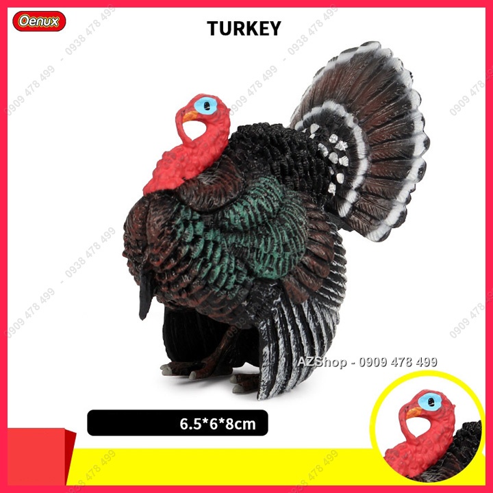 MÔ HÌNH GÀ TÂY TURKEY - ĐỘNG VẬT SIZE NHỎ - NHÓM C - 7667.7