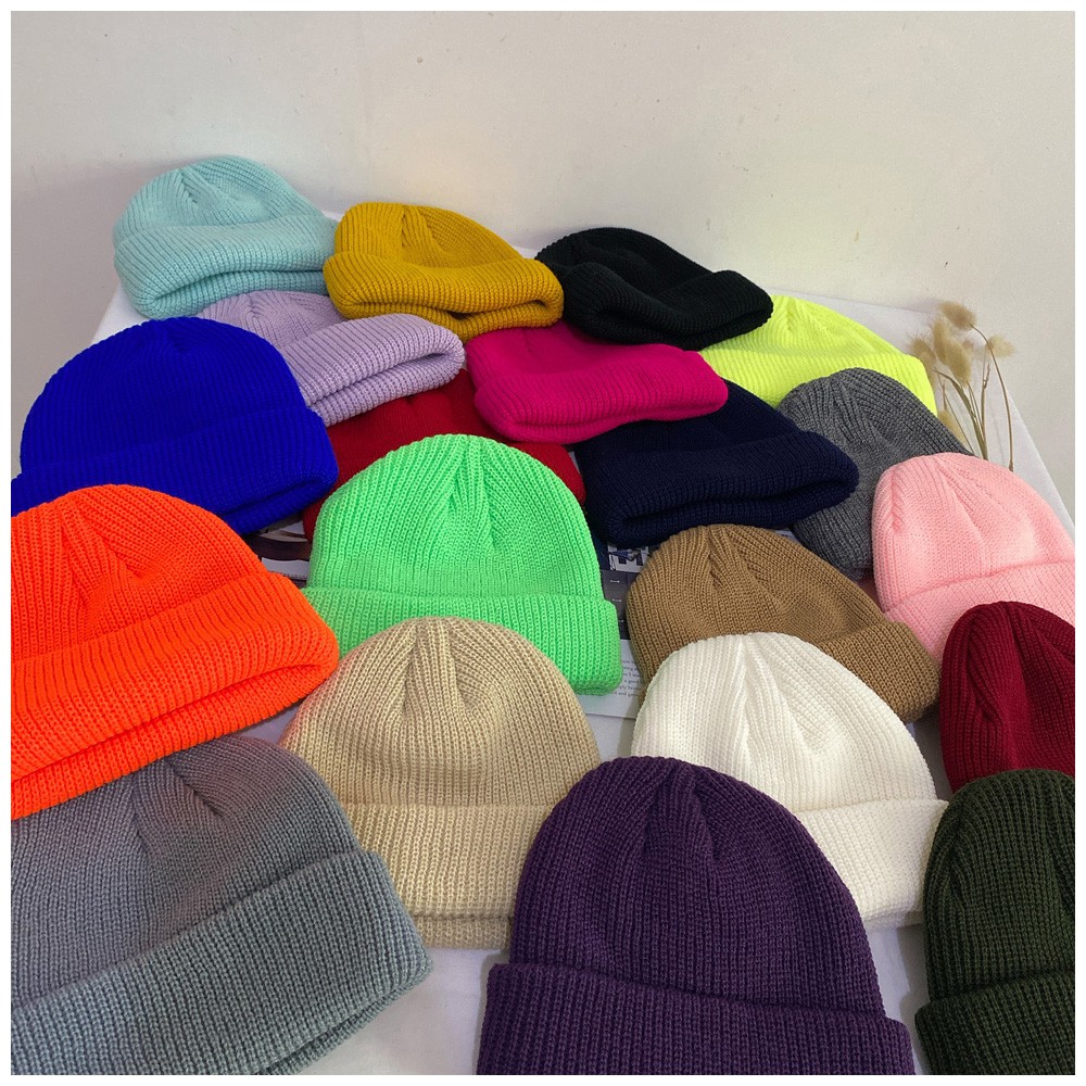 [Hàng Xịn QC] Mũ Len Hàn Quốc Chất Len Dày Mịn, Nón Len Beanie Trơn Nhiều Màu Nổi Bật Hot Trend