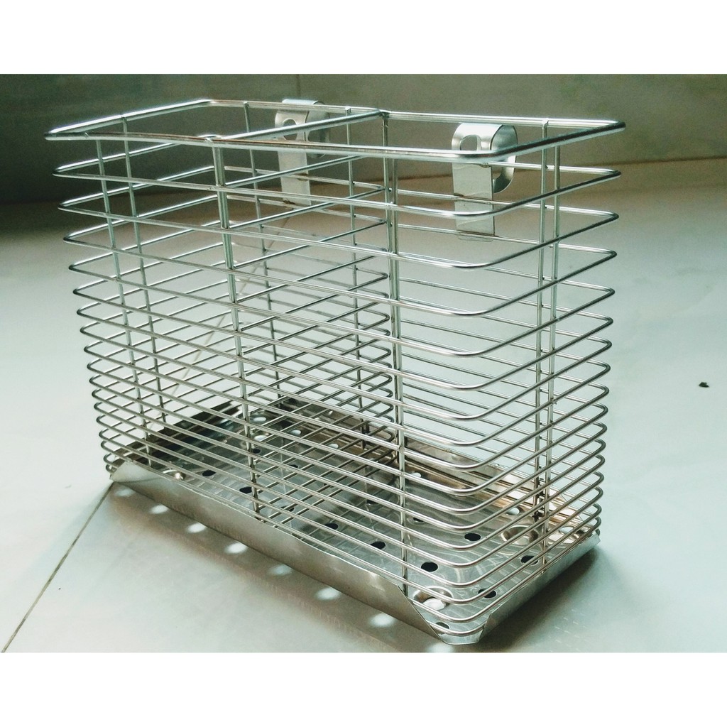 Ống đựng đũa muỗng thìa inox 100% siêu bền đẹp, không han gỉ
