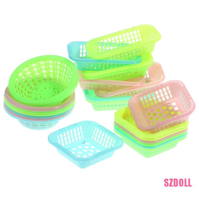 Bộ 5 Giỏ Đựng Rau Củ Đồ Chơi Nhà Búp Bê Tỉ Lệ 1:12 ts3SZDOLL