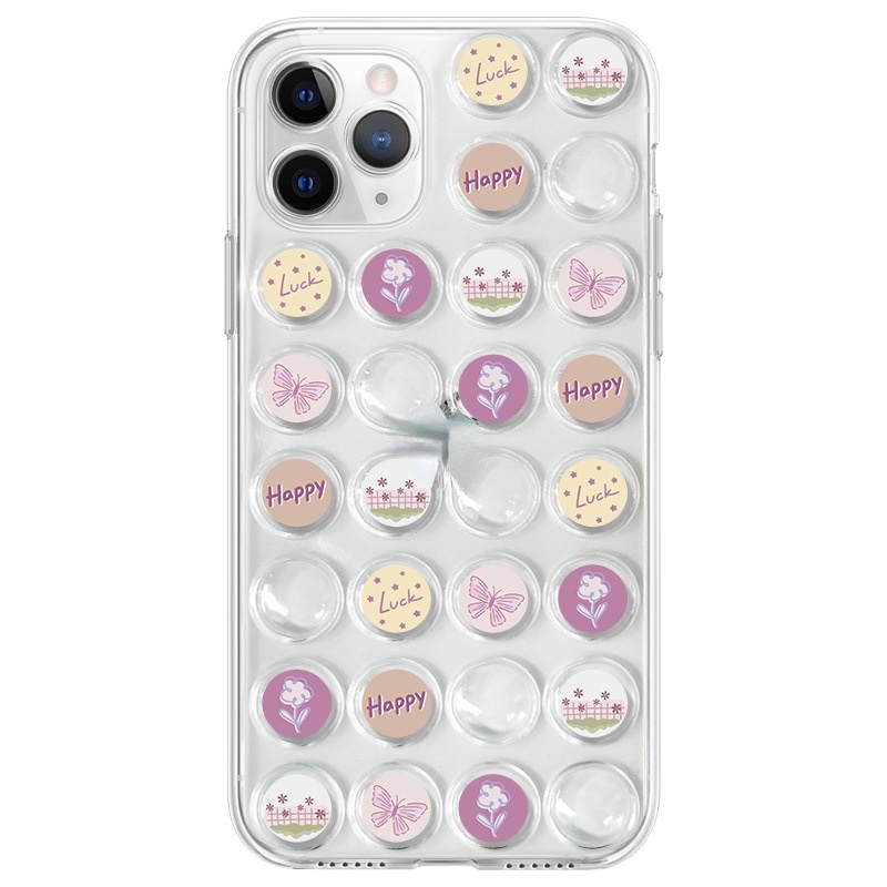 Ốp lưng iphone Ốp Điện Thoại Trong Suốt Hình Hoa Đơn Giản Cho iphone13 14proPromax 678plus 6/6splus/7/7plus/8/8plus/x/xr/xs/11/14pro/13/pro/max/plus/promax Dinuo case