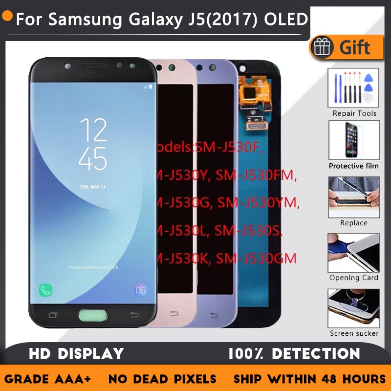 Super Amoled Cho Samsung Galaxy J5 2017 Màn Hình LCD J530 J530F LCD Bộ Số Hóa Màn Hình Cảm Ứng Thay 
