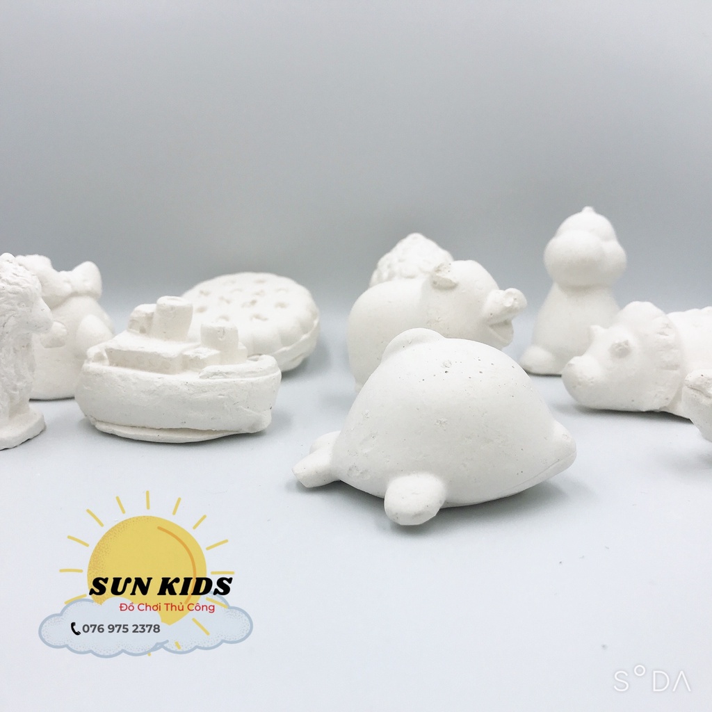 Tượng Tô Màu Thạch Cao Cho Bé  Nhiều Mẫu Ko Kèm Màu