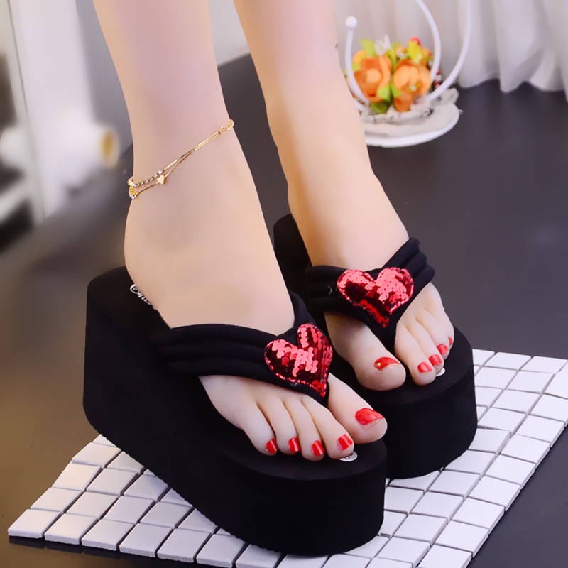 Dép Xỏ Ngón Đế Dày Chống Trượt Đính Nơ Phong Cách Hàn Quốc Thời Trang Mùa Hè Cho Nữ