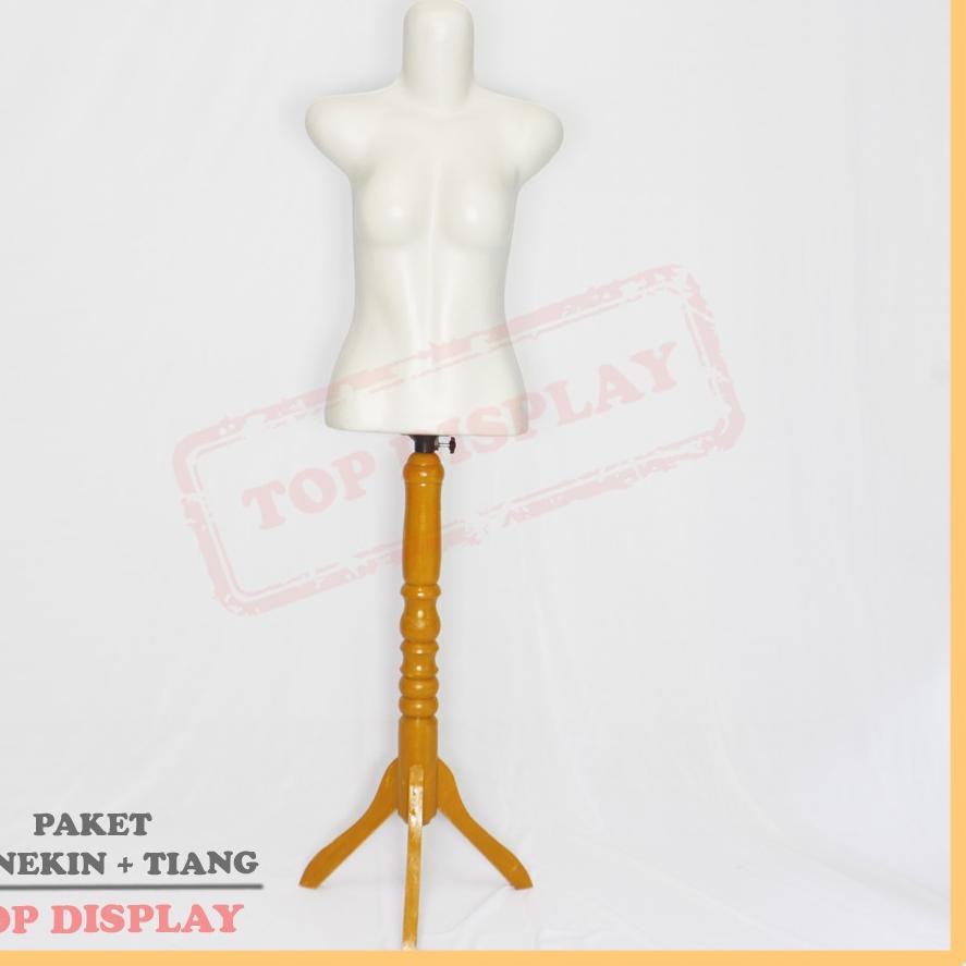 Bộ Chân Đế Gỗ Thẳng + Vớ + Gậy Gỗ + Trục Mannequin Abg Lq0.