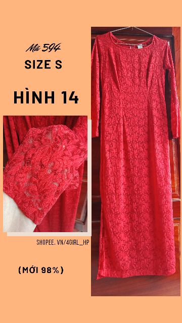 Áo dài ren nhiều màu tươi sáng: đỏ, hồng, vàng,  tím