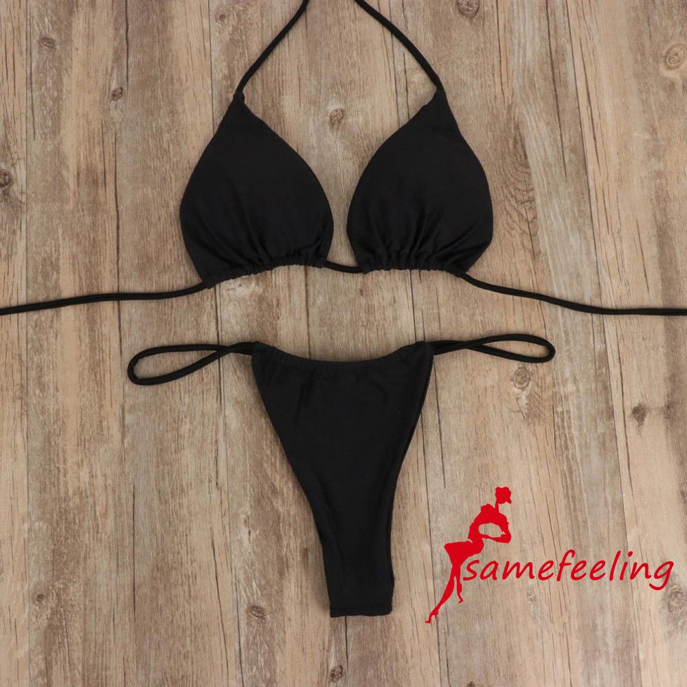 Sf Bộ Đồ Bơi Bikini Hai Dây Phong Cách Mùa Hè Gợi Cảm Cho Nữ