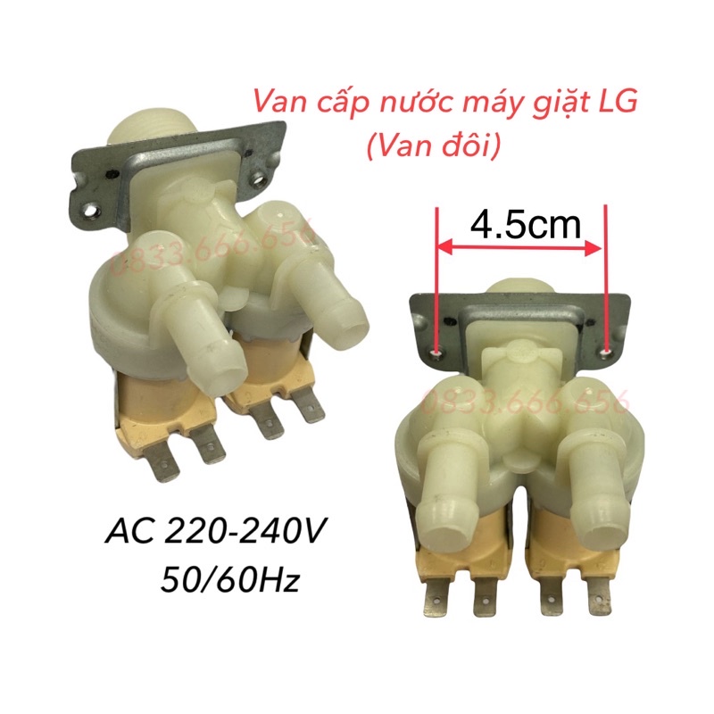 [Mã ELHA22 giảm 5% đơn 300K] Van cấp nước máy giặt LG - Van điện từ cấp nươc giặt LG Rơ le cấp nước máy giặt LG