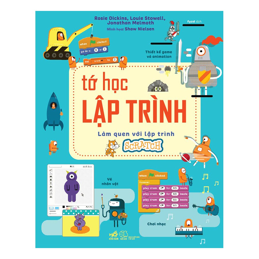 Sách Tớ học lập trình - Làm quen với lập trình Scratch và Làm quen Với Python (Combo lẻ tuỳ chọn)