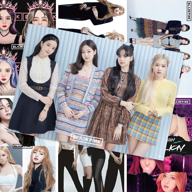 Sticker dán tường hình nhóm nhạc BLACKPINK