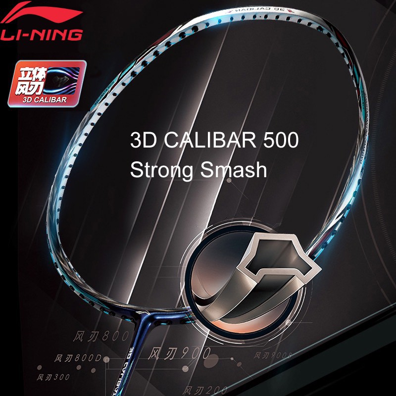 Vợt Cầu Lông Lining 3D Calibar 500 Chính Hãng - Dành Cho Người Chơi Có Lối Đánh Thiên Công ( 3U - 4U )