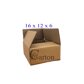 16x12x6 hộp carton thùng bìa giấy cod đóng gói hàng fitcarton