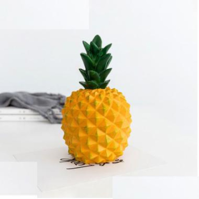 Tượng trang trí hình trái thơm siêu xinh có thể làm ống heo, quà tặng hoặc trưng bày.