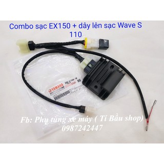 Combo sạc EX150 zin chính hãng + dây lên sạc cho Wave S 110/ RSX thường/ Blade