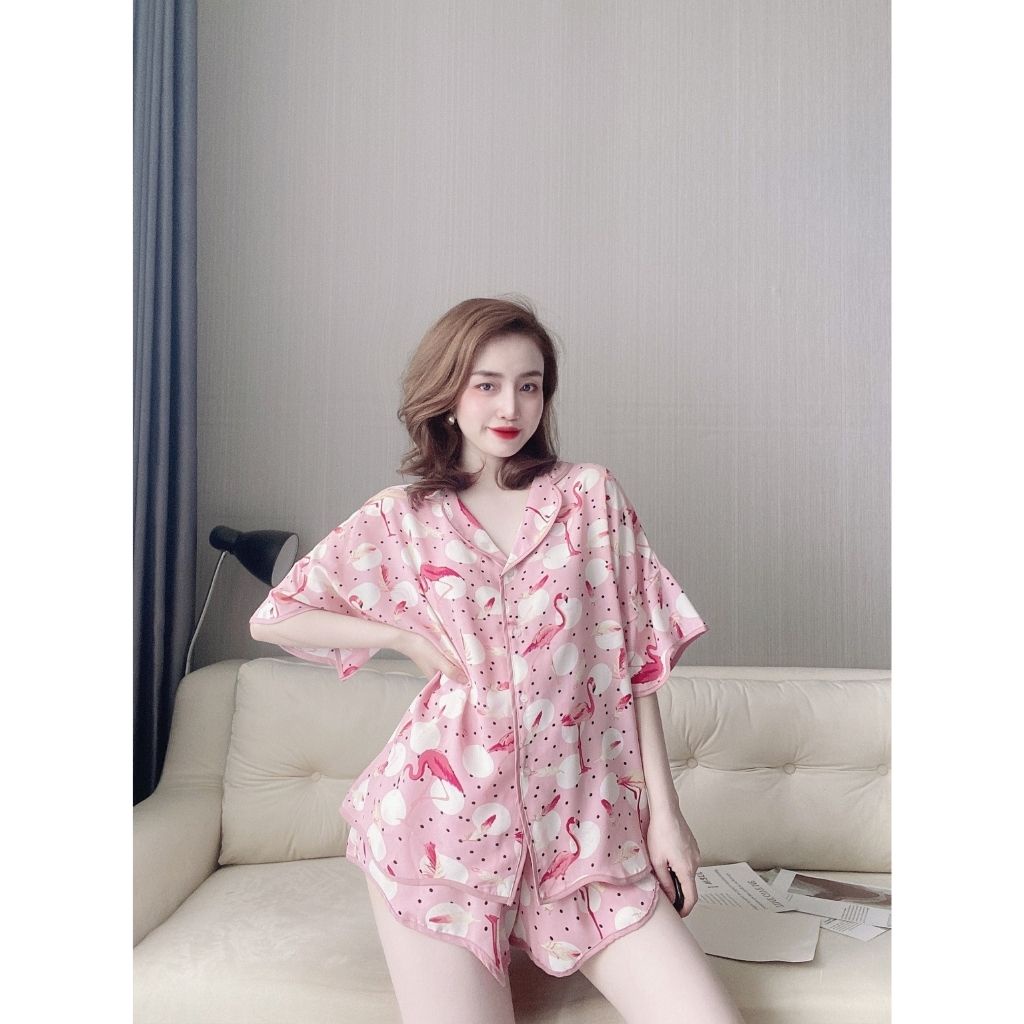 Đồ Ngủ Nữ Bigsize Đồ Ngủ Nữ lụa cao cấp mềm mại xinh xắn | BigBuy360 - bigbuy360.vn