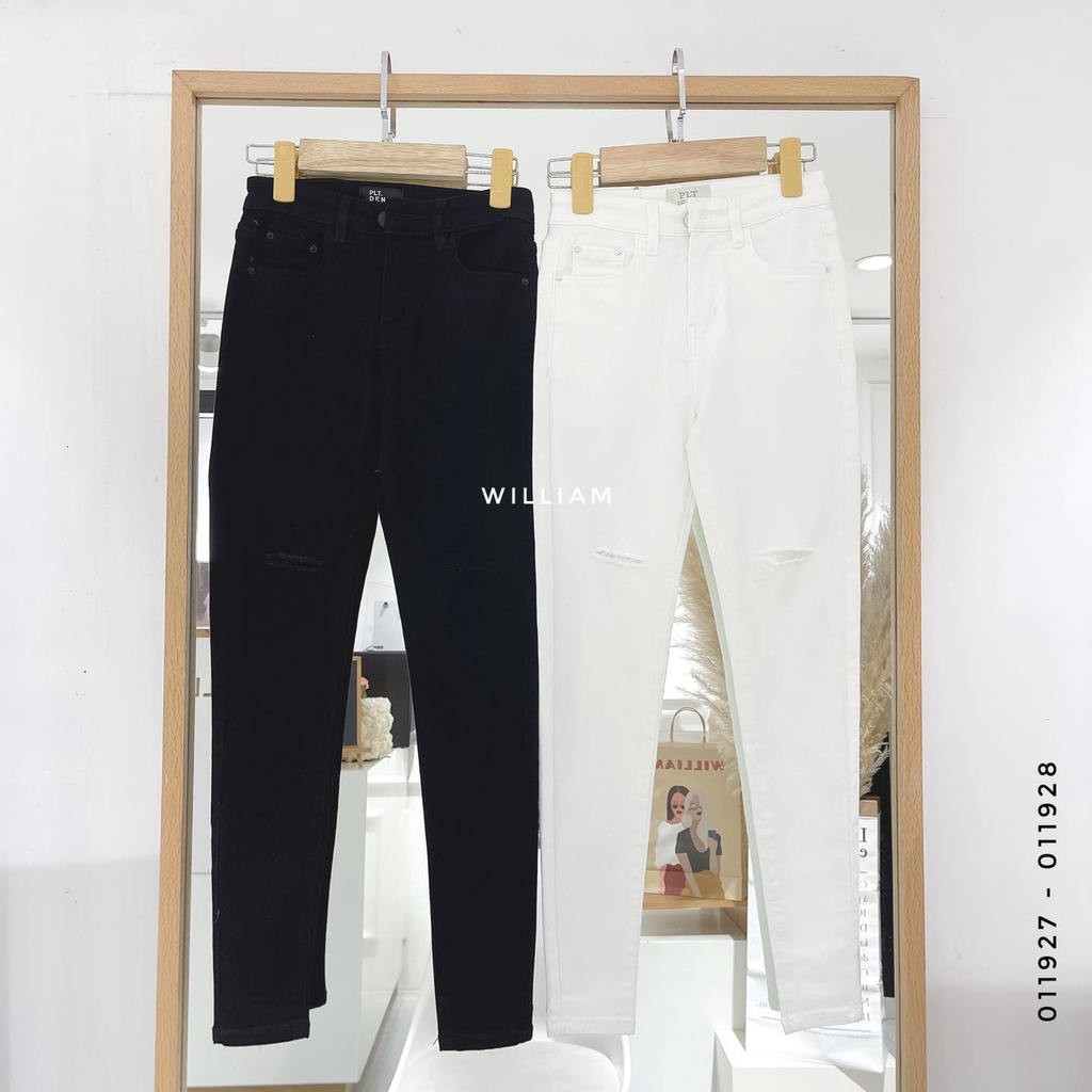 Quần jean skin rách gối 1513 (011927)
