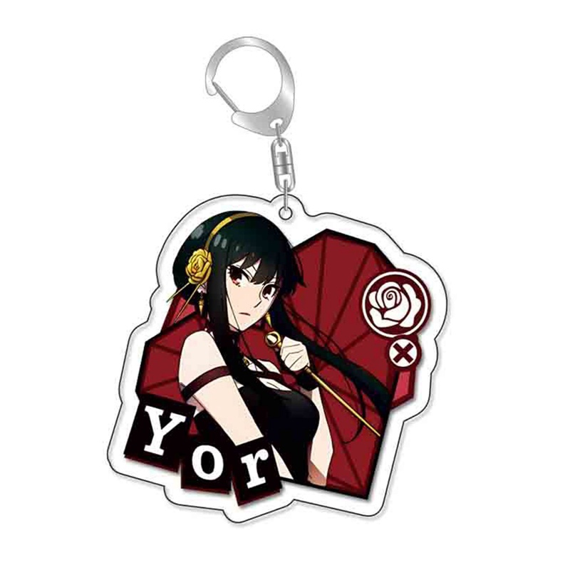 Móc Chìa Khóa Họa Tiết Hoạt Hình Anime Spy X Family Twilight Yor Forger Anya Forger Bằng Acrylic