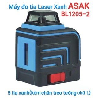 Máy đo mức cân bằng tia laser xanh treo tường bl1205-2