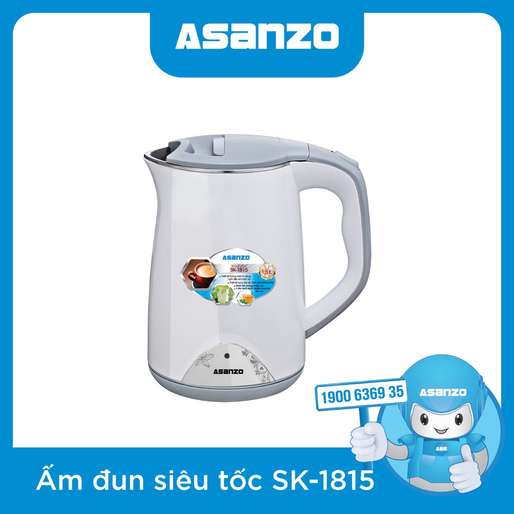 Bình đun siêu tốc Asanzo SK-1815