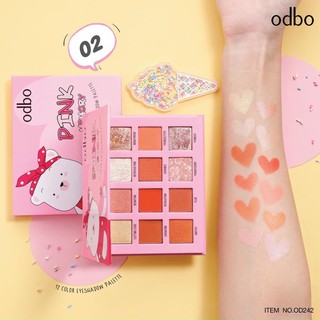 Bảng phấn mắt 12 Ô ODBO PINK