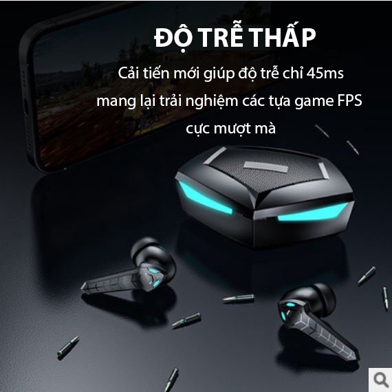 Tai nghe không dây chơi game P36 TWS Bluetooth 5.2 chuyên gaming pupg nghe nhạc in ear