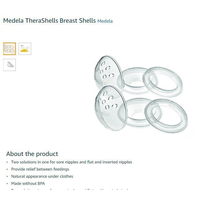 Ốc hứng sữa Medela Therashells