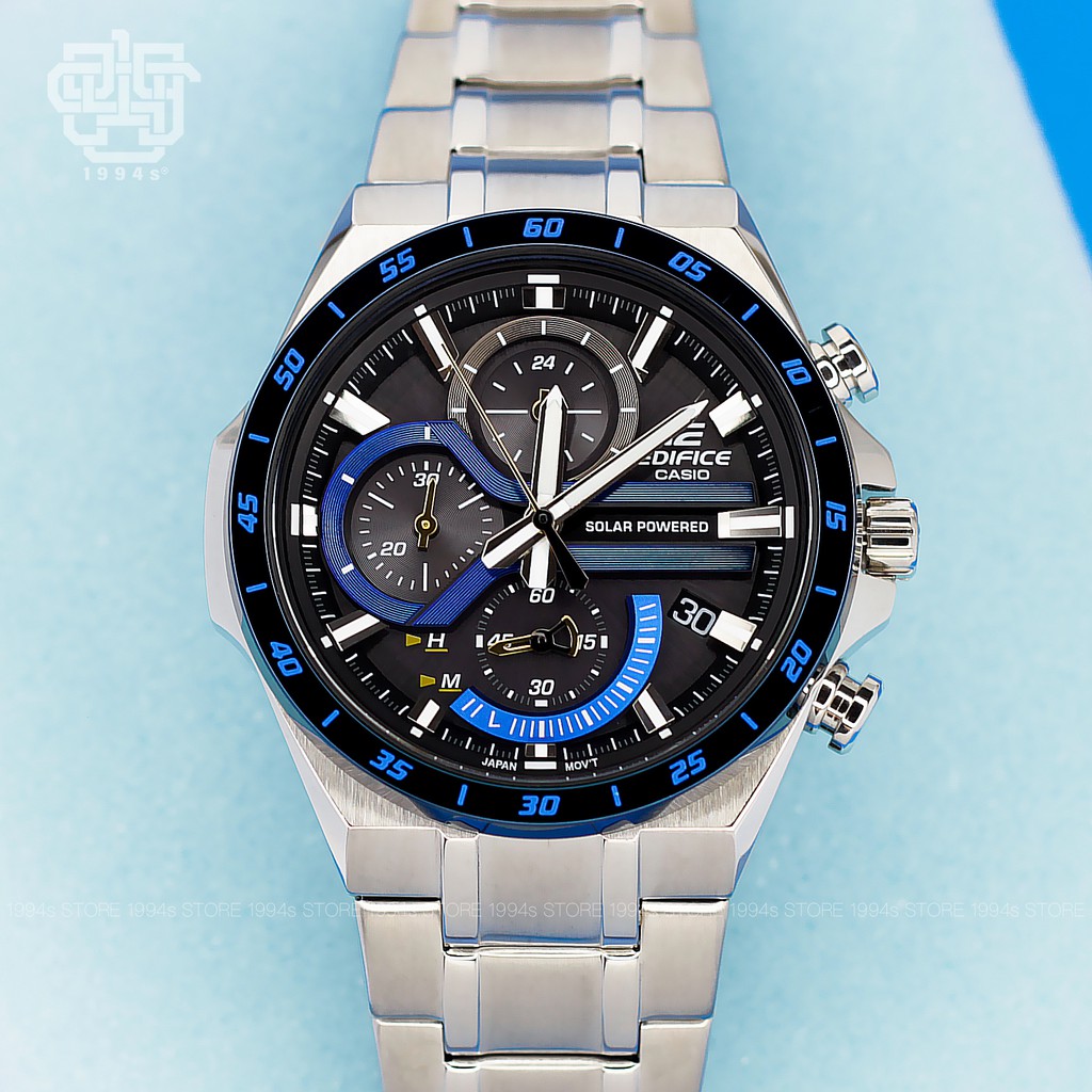 Đồng hồ nam Casio EDIFICE EQS-920 / EQS-920DB-2A chạy bằng năng lượng mặt trời, hàng chính hãng