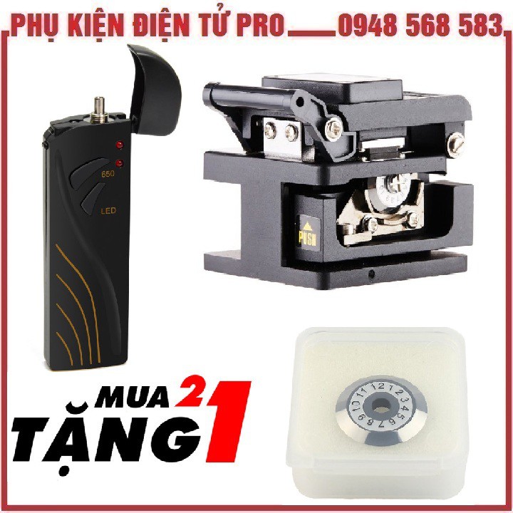 COMBO BÚT SOI SỢI QUANG 15KM CAO CẤP SGV-15QG + DAO CẮT SỢI QUANG CAO CẤP MỚI FC 60S KÈM LƯỠI DAO CẮT SỢI QUANG THAY THẾ