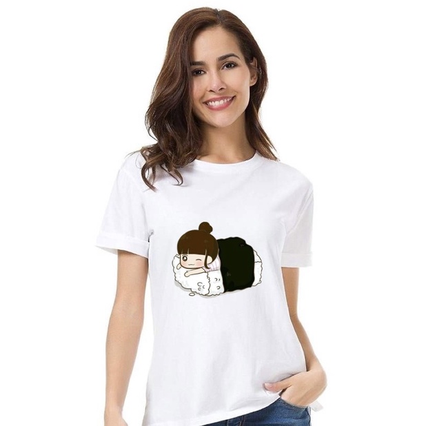 áo thun cặp đôi dễ thương cục sushi