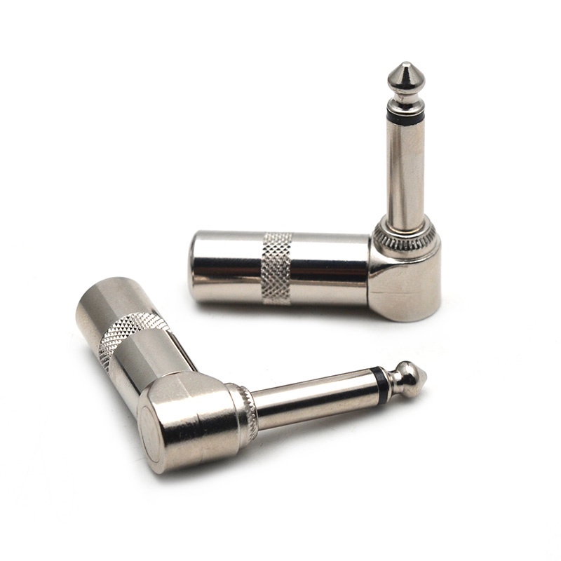 『SIÊU RẺ』Jack cắm kết nối âm thanh hình chữ L 1/4" 6.35 90 độ