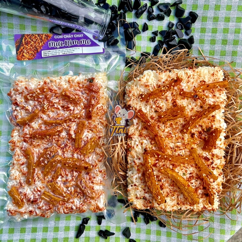 12 VỊ CƠM CHÁY GẠO TẺ MẮM HÀNH CHAY 200G - Giảm Cân Ăn Kiêng Eatclean - Chà Bông Rong Biển Khô Gà Bò Nai Mực