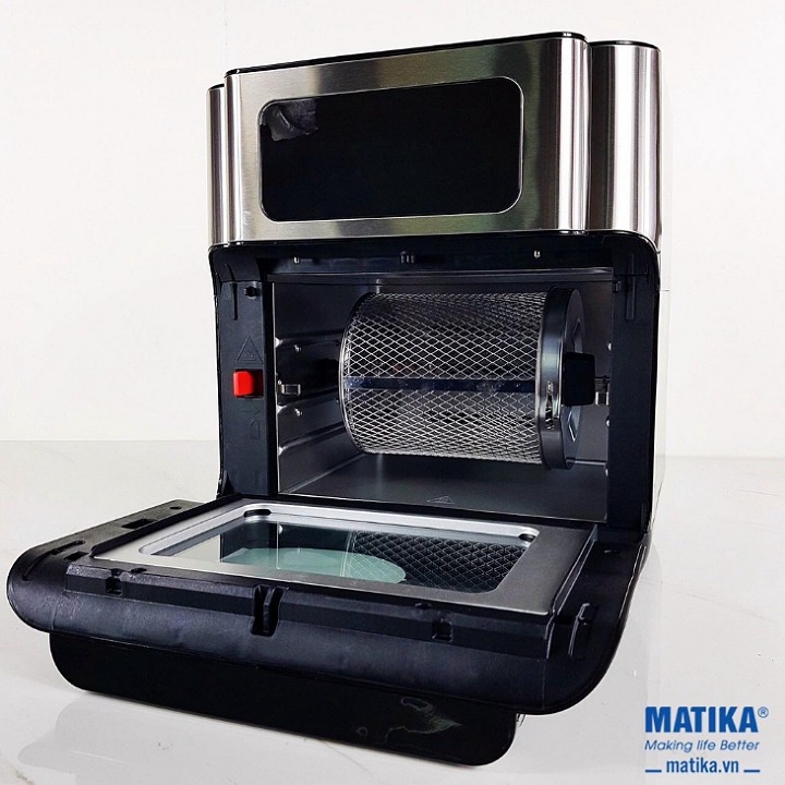 Nồi Chiên Không Dầu 12L Matika-9312 Đa Năng 9 in1 chức năng chiên điều khiển cảm ứng hiện đại chiên nướng quay (12.0L)