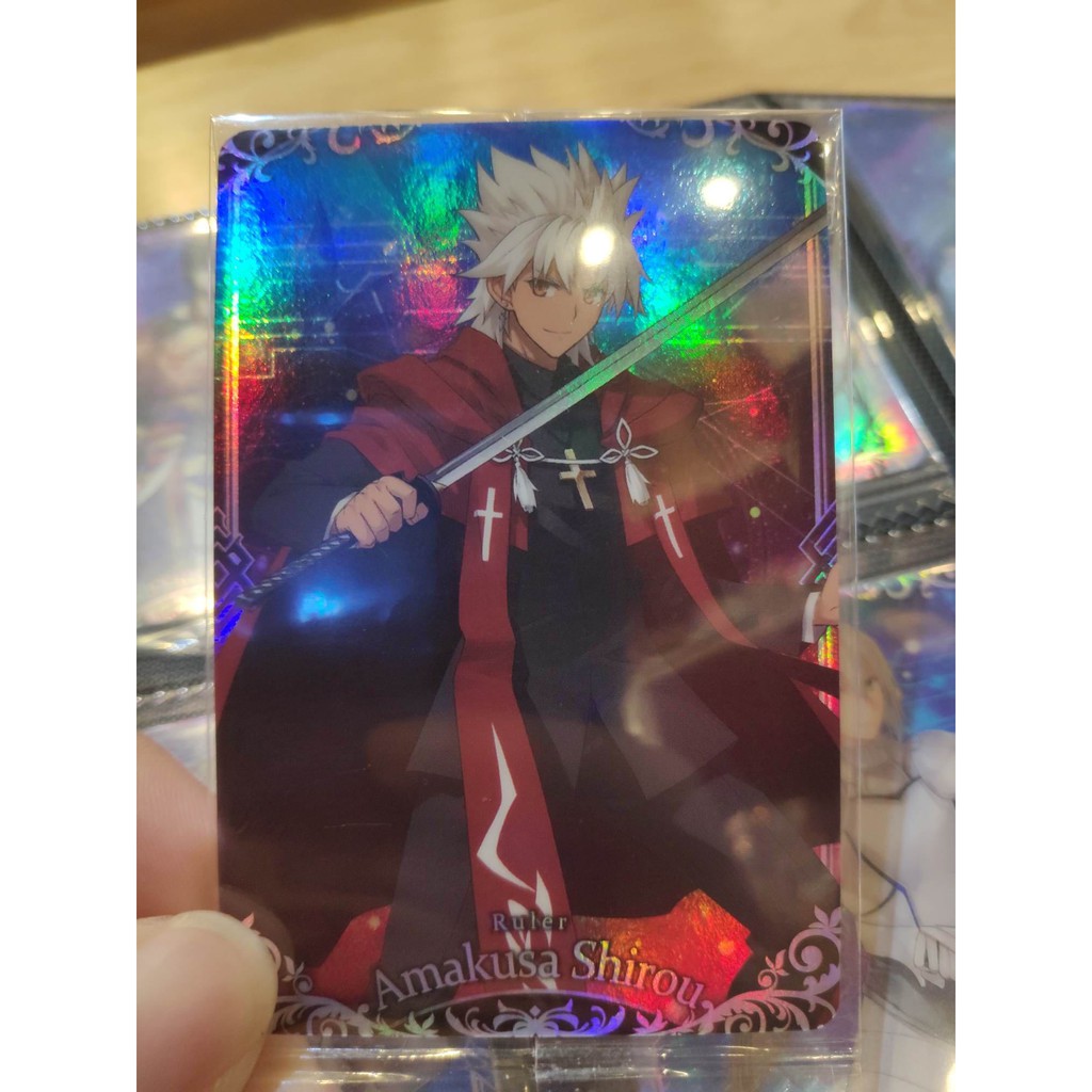 Thẻ bài sưu tầm bánh xốp Fate Grand Order FGO Amakusa Shirou SP - Super Rare - Tặng bọc bài nhựa bảo quản