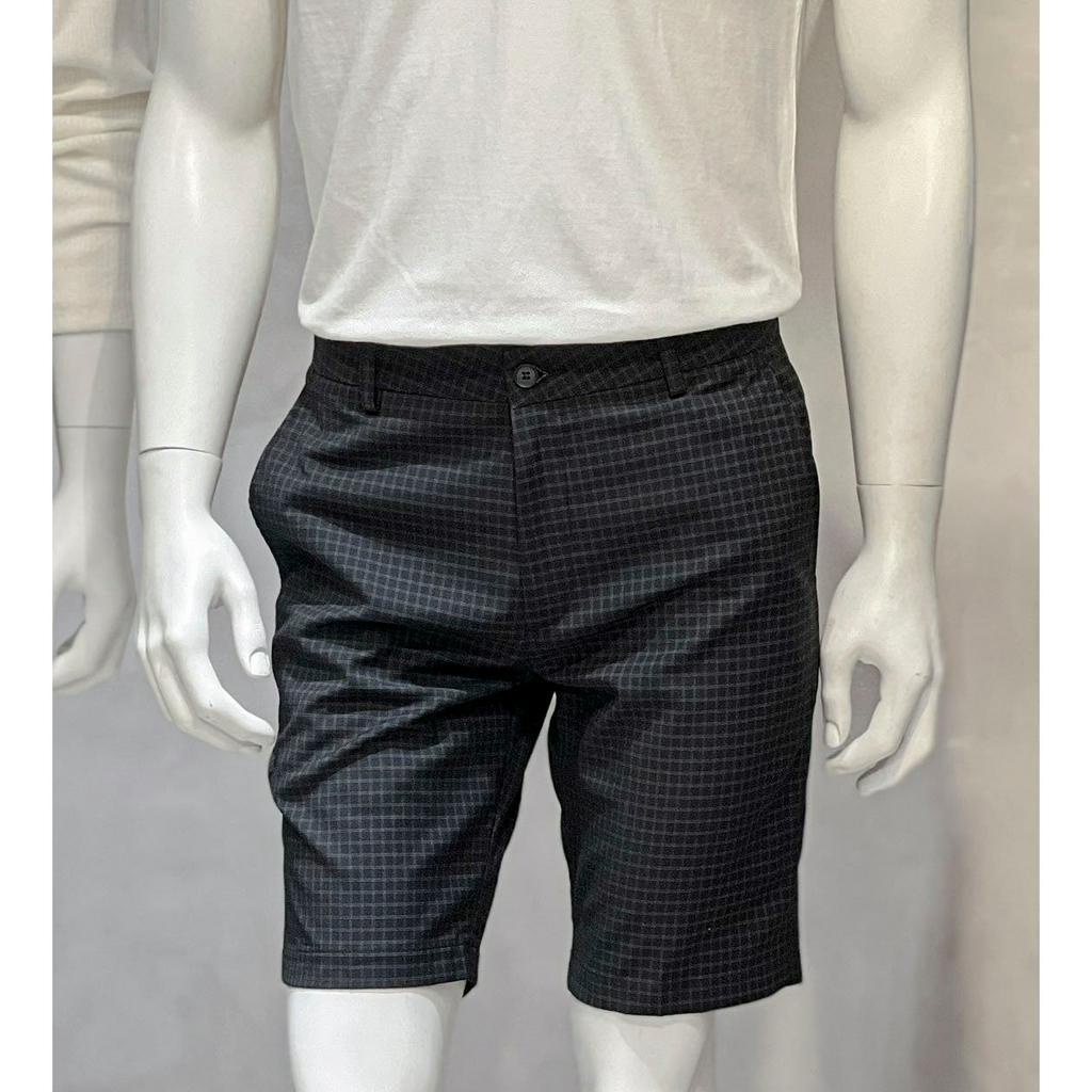 Quần Short Kate Nam Cao Cấp Mini Checked Grey BY COTTON