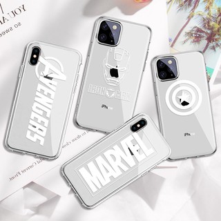 Ốp điện thoại silicon trong suốt in họa tiết avenger cho iphone xr xs 11 pro max 7 8 6 plus - A678