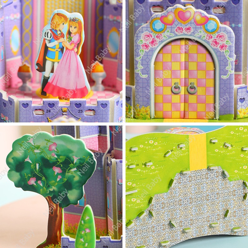 Mô Hình Nhà 3D handmade Dành Cho Trẻ Mẫu Giáo 5-15 Tuổi