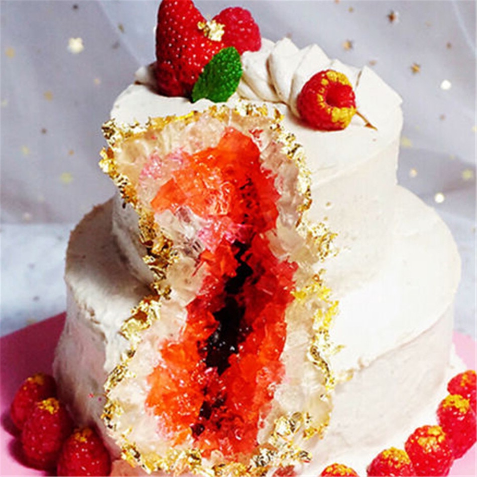 Lá vàng 24K 2g cao cấp dùng để trang trí món tráng miệng