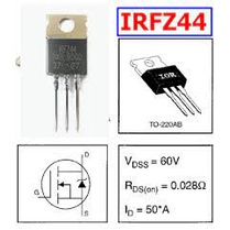 IRFZ44 MOSFET N 60V 50A IRFZ44  transistor MOSFET kênh  N 60V 50A