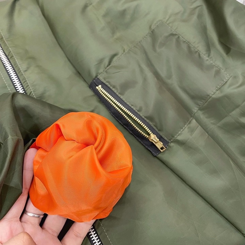 [sẵn] Áo Khoác Bomber Jacket Dù 2 Lớp Mỏng [ nam nữ mặc ]