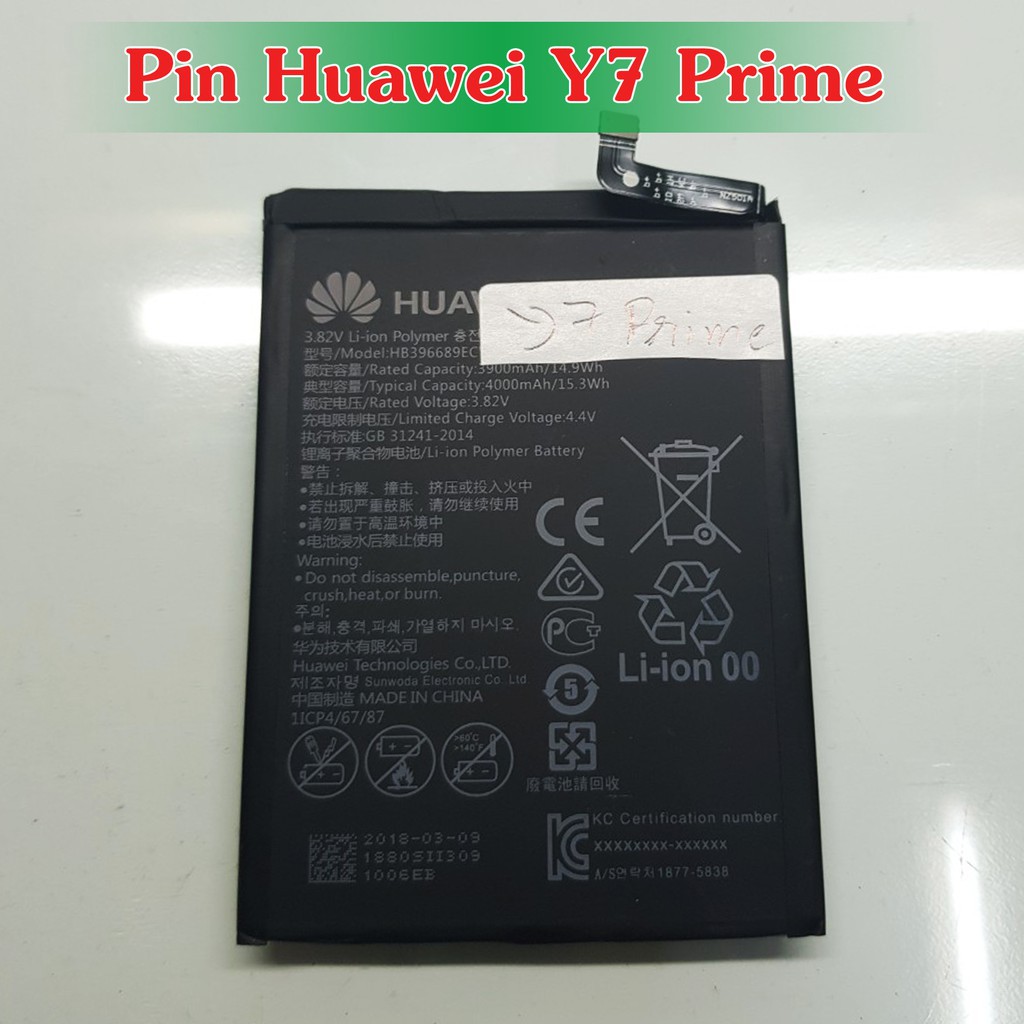 Pin Huawei Y7 Prime/ Enjoy 7 plus