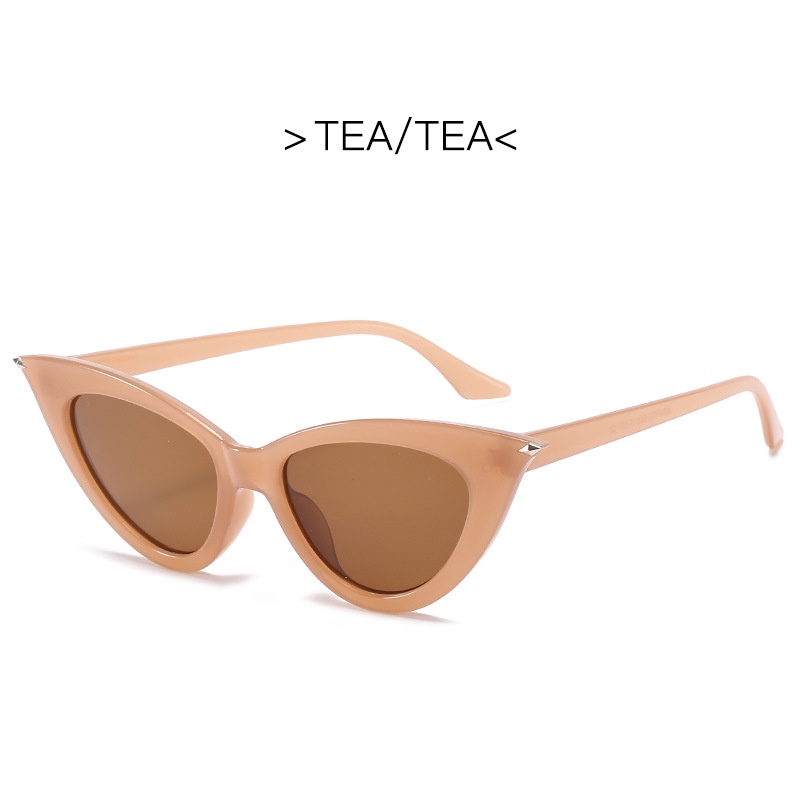 2021 NEW Hip-hop Small Cat Eye Sunglasses Fashion Women Eyeglasses with Retro Style Shades glasses