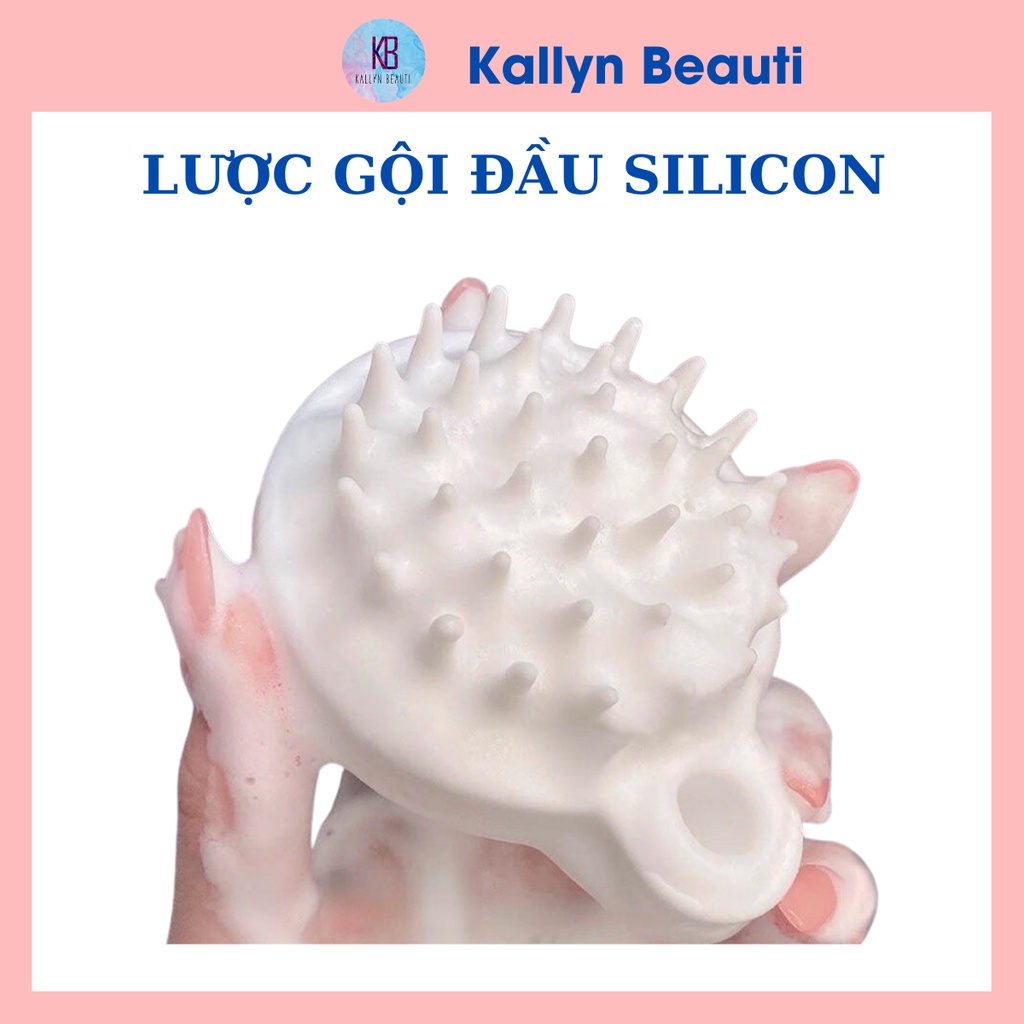 Lược Gội Đầu Silicon Mát Xa Da Đầu Giảm Rụng Kích Thích Mọc Tóc