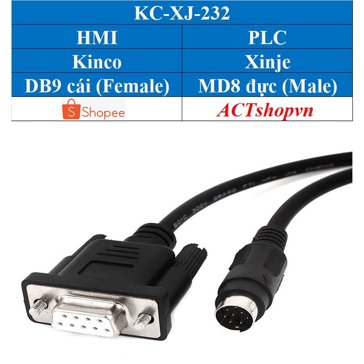 Cáp kết nối HMI KINCO với PLC