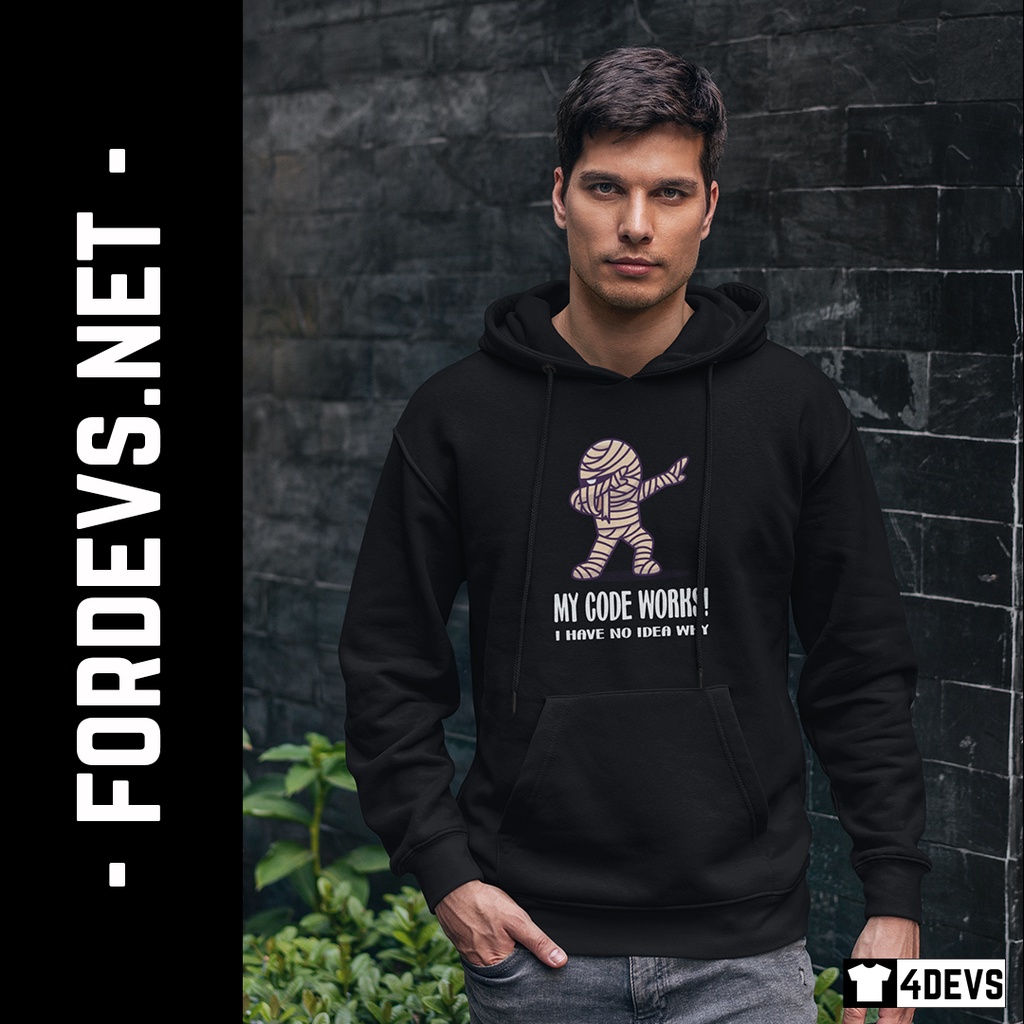 Áo Hoodie nam My Code Works dành cho Lập trình viên