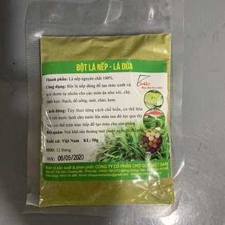 Bột lá nếp- lá dứa gói 50g