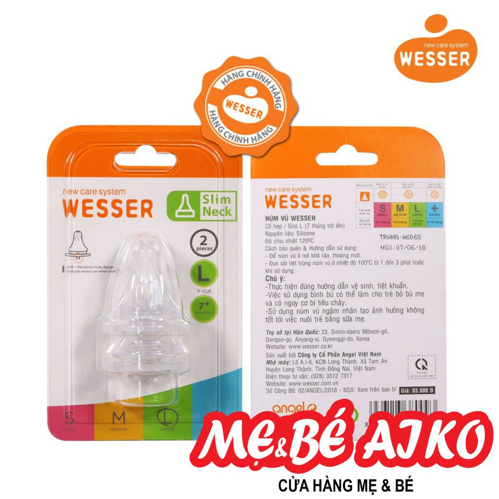 Núm Vú Wesser Cổ Hẹp Size L