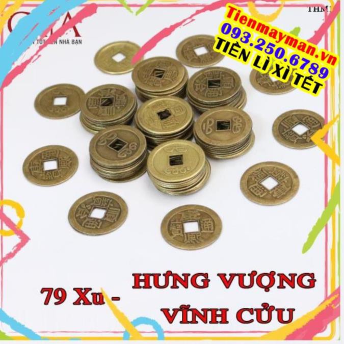 [SIÊU SALE] Đồng xu ngũ đế, đồng xu phong thuỷ bỏ bóp ví | Vật phẩm chiêu tài