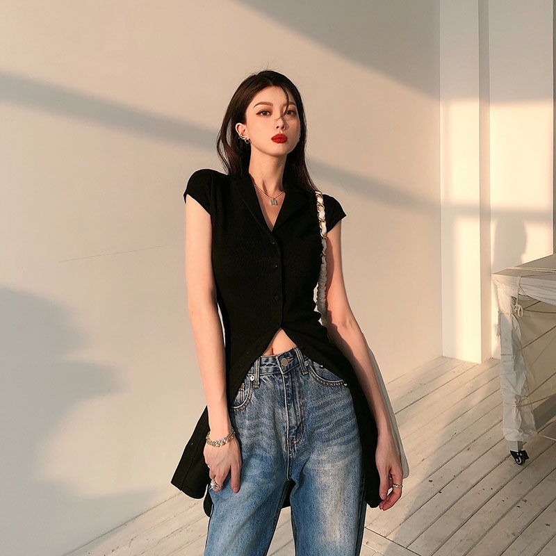 Đầm Dệt Kim Tay Ngắn Dáng Ôm Màu Trắng Thời Trang Mùa Hè Phong Cách Hàn Quốc Cho Nữ