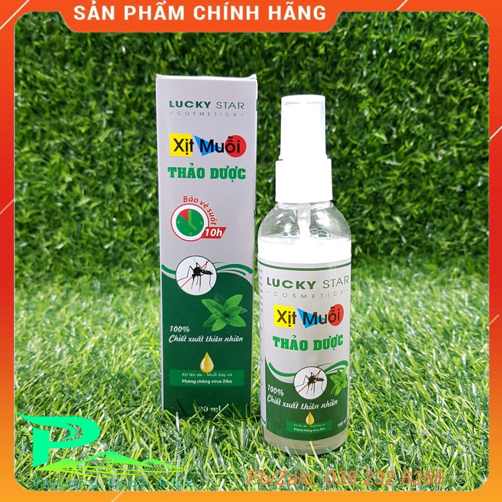 Xịt muỗi thảo dược Lucky Star - Chai 100ml