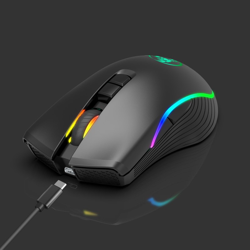 Chuột Không Dây Pin sạc T26 Gaming Mouse Type C